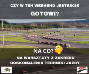 Zdjęcie przedstawia tor, na którym uczestnicy warsztatów będą doskonalić technikę jazdy.